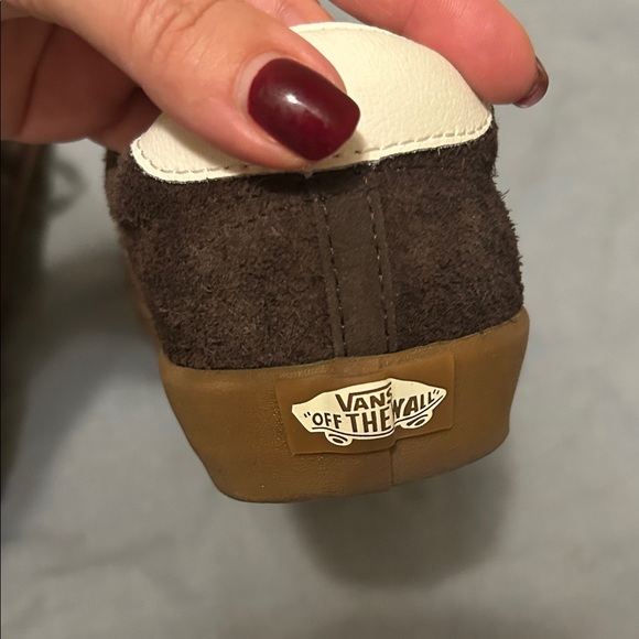 Vans Chocolate Brown Sneakers with Cream Accents - Picture 4 of 6